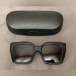 Jimmy Choo Black Square Sunglasses